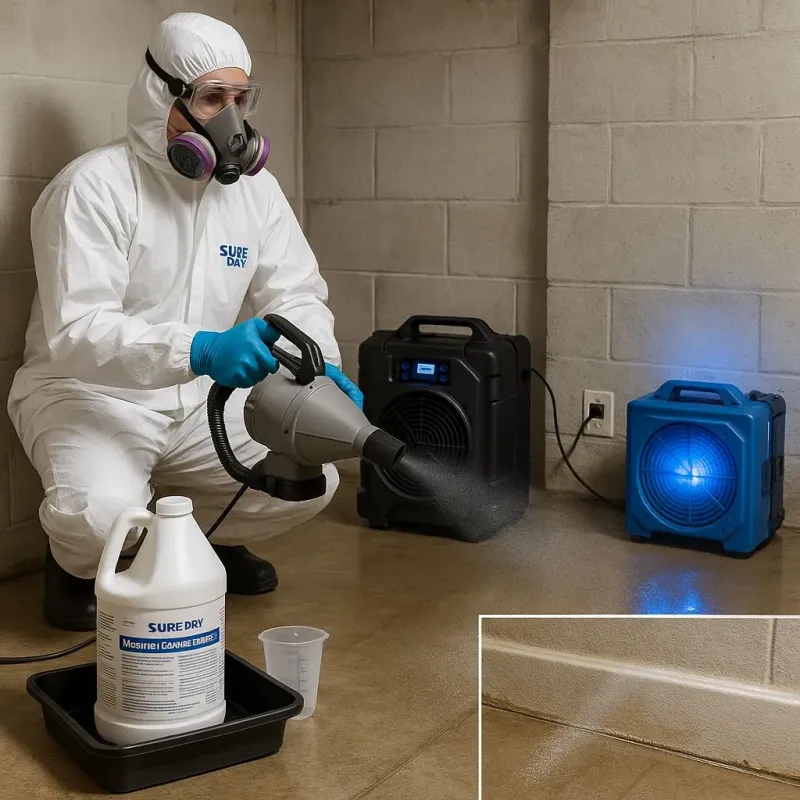 Sanitization and Odor Removal process in Colchester, VT